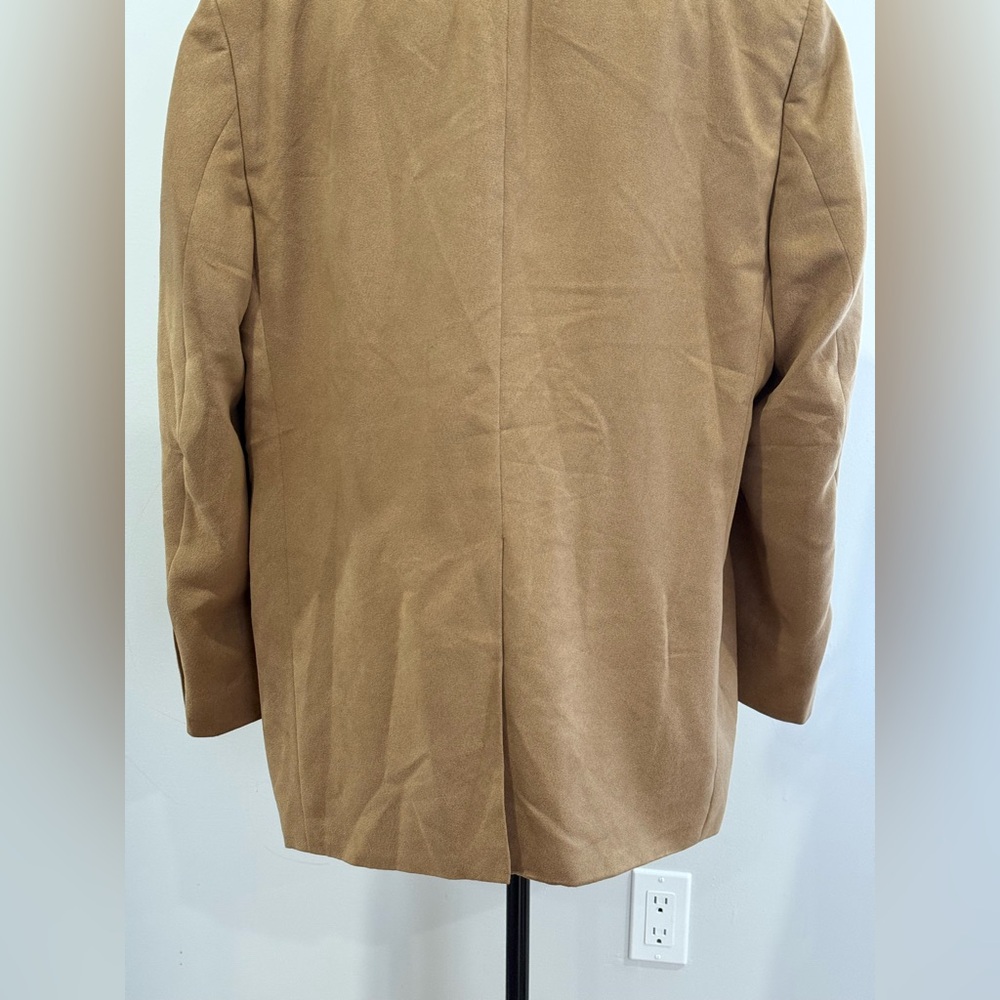 Bret Pulitzer 46 Regular Supra Suede Men's Tan Blazer 853 - Picture 6 of 10